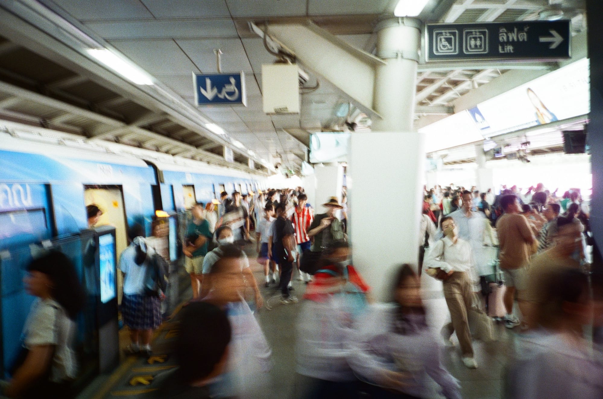 The Skytrain in Bangkok.