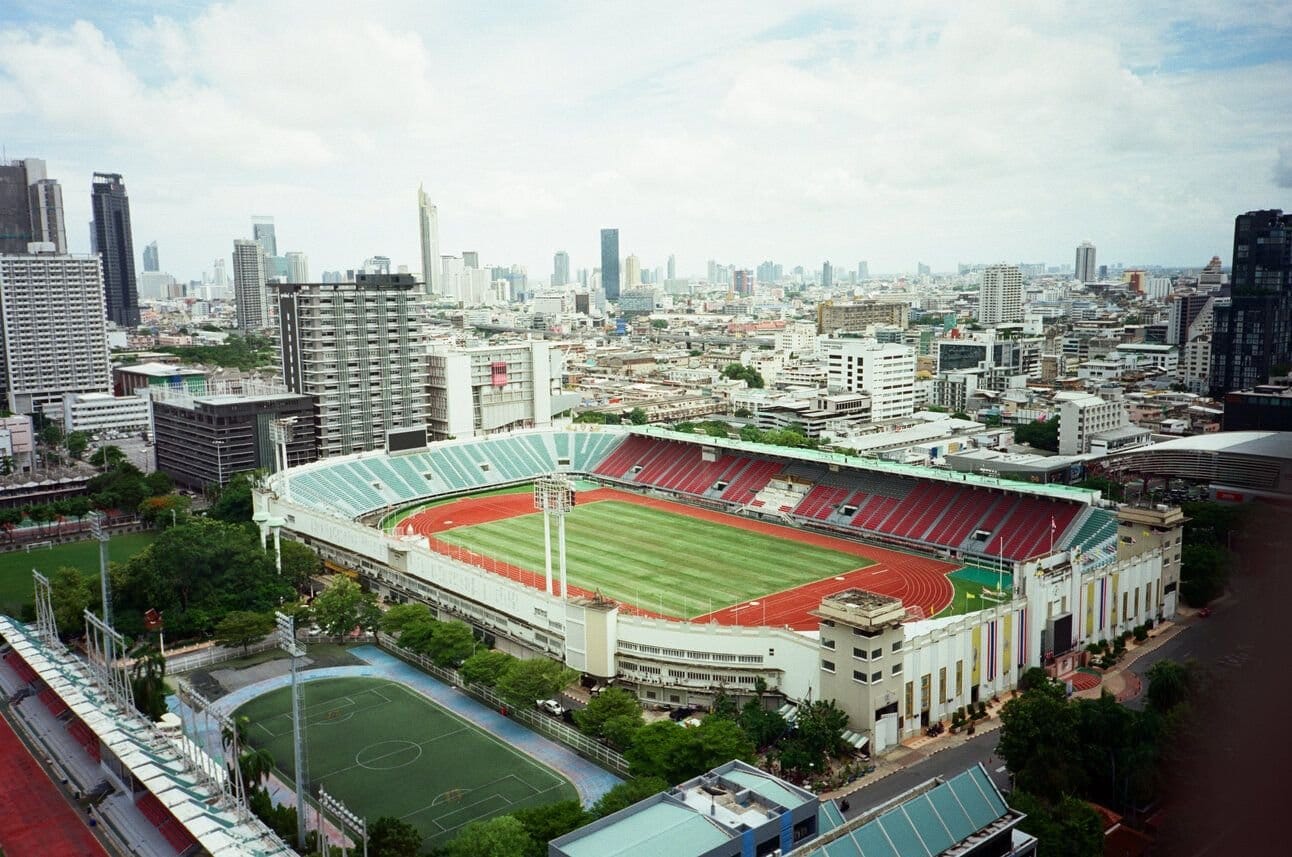 The Bangkok skyline.
