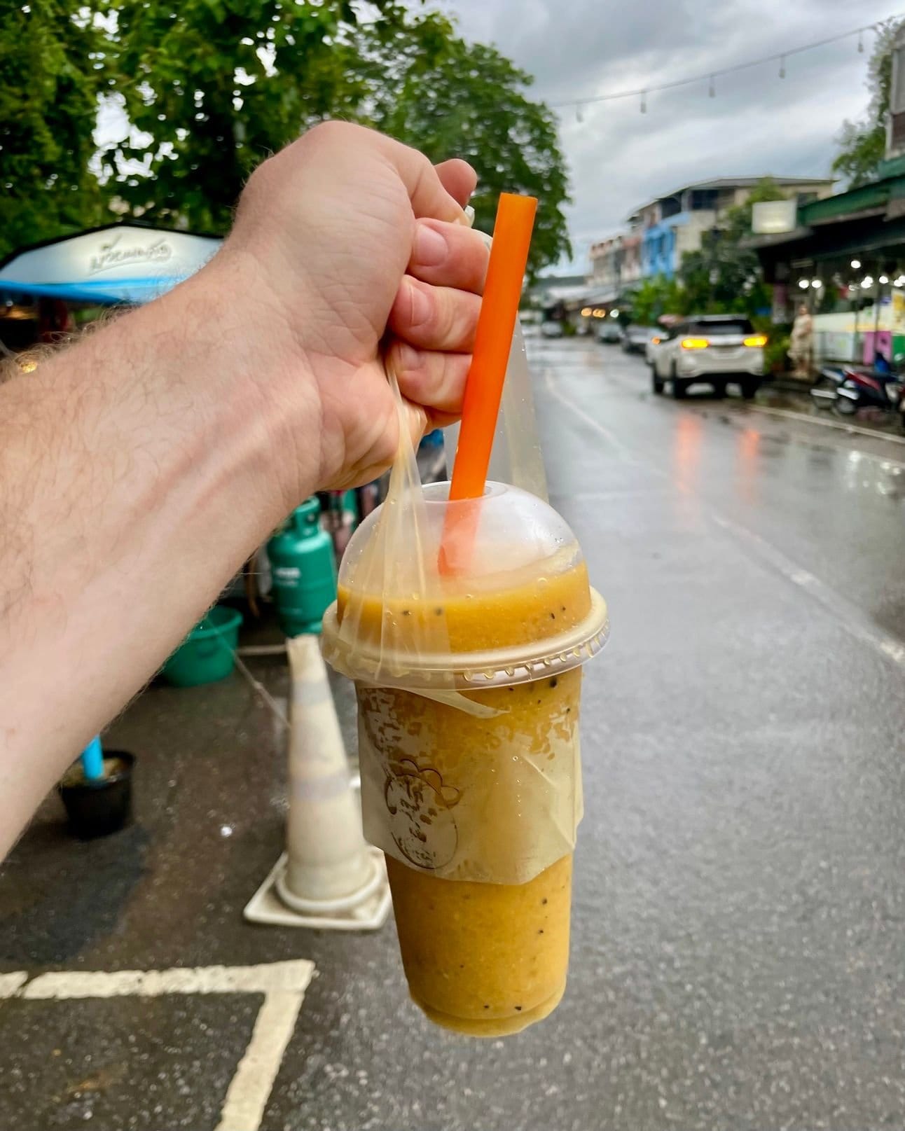 Passion fruit and mango Nam Bpan.