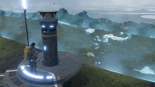 Players work together to rebuild ruined highways which significantly speeds up travel across the game world, reminiscent of the player collaboration in Noby Noby Boy.